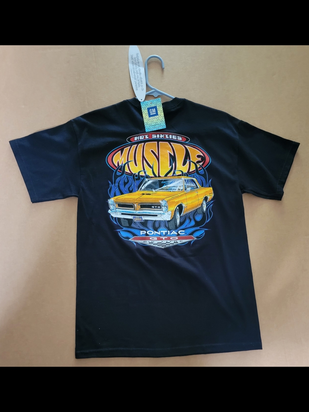 Pontiac GTO Muscle Car Graphic Tee - Black & Yellow
